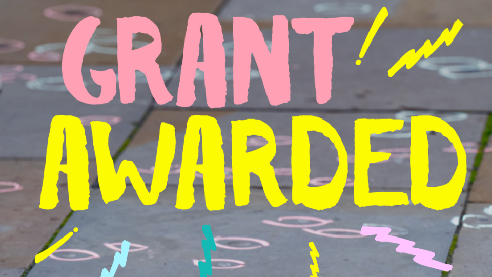 Infographic saying Grant Awarded with the Chewing Gum Task Force logo on it