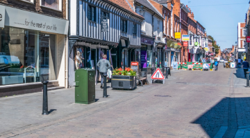 Cartergate in Newark on a sunny day